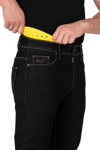BJ CITY BIKER COLD KILLER BLACK PANTOLON - Resim 6