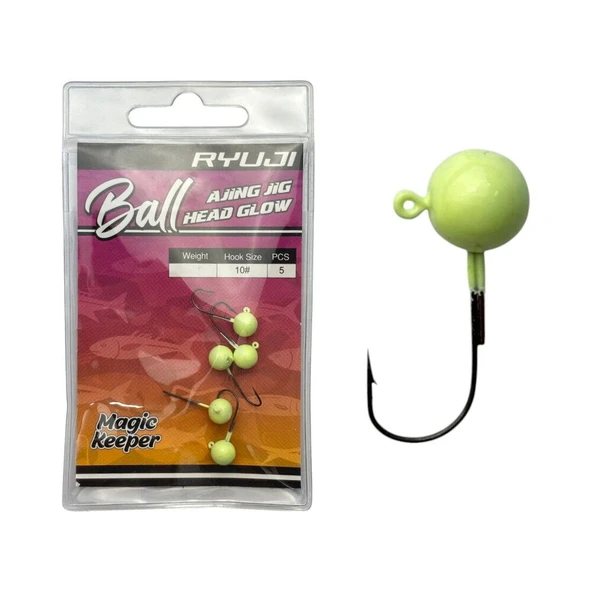 Ryuji Ball Ajing Glow Jighead 1 Gr #10 Pcs:5 ürün görseli 1