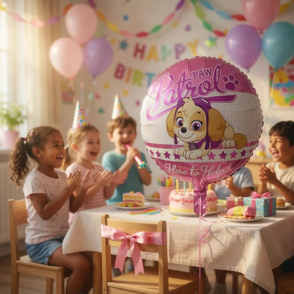 Folyo Balon Paw Patrol Skye 45x45 cm Doğum Günü Parti Süsleme Balonu Çocuk Konsept ürün görseli 1