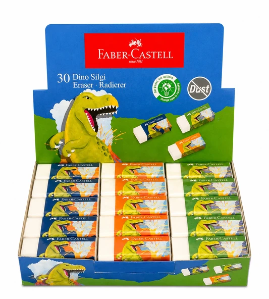Faber Castell Dino Desenli Silgi 6 Adet ürün görseli 1