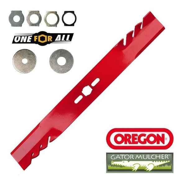 Oregon 69-242-0 Bıçak Düz 46cm One For All GATOR MULCHER 7'li Kit ürün görseli 1