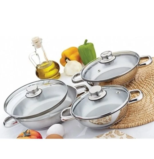 Tava Omlet Set Cam Kapak ürün görseli 1
