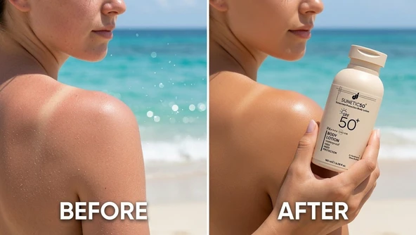 Sunetic SPF 50+ Güneş Koruyucu Vücut Losyonu 180 ml Günlük Cilt Bakım Ürünü ürün görseli 1