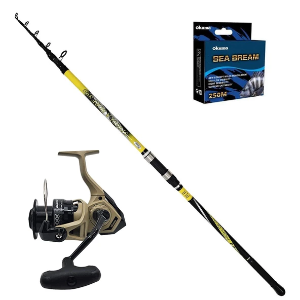 Okuma Outrax 6000 - Kendo Spigola 420cm Surf Olta Seti ürün görseli 1