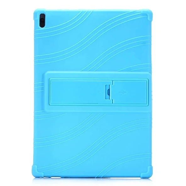 Nevamel Lenovo Tab E10 TB-X104F Tab 4 10.1 Inch Tablet Standlı Silikon Kılıf-(5775) ürün görseli 1
