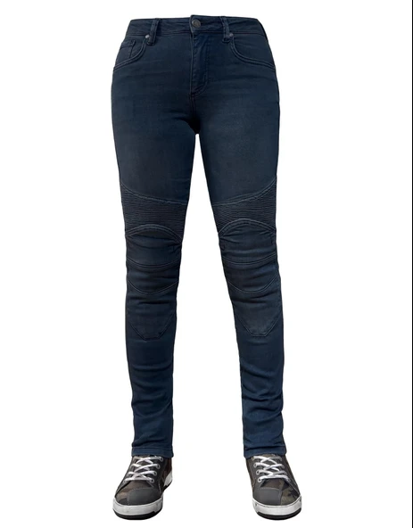 BJ EVO ULTRA FLEXI DARK BLUE KORUMALI MOTOSİKLET KOT PANTOLONU ürün görseli 1