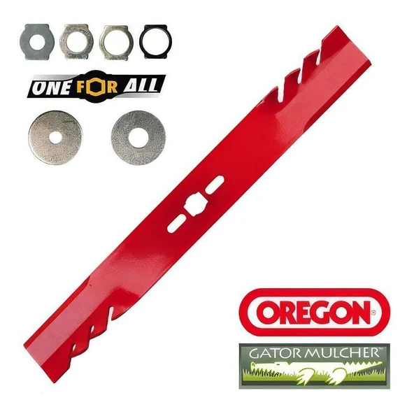 Oregon 69-243-0 Bıçak Düz 48cm One For All GATOR MULCHER 7'li Kit ürün görseli 1