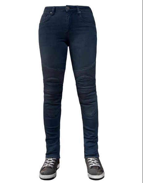 BJ EVO ULTRA FLEXI DARK BLUE KORUMALI MOTOSİKLET KOT PANTOLONU ürün görseli 1