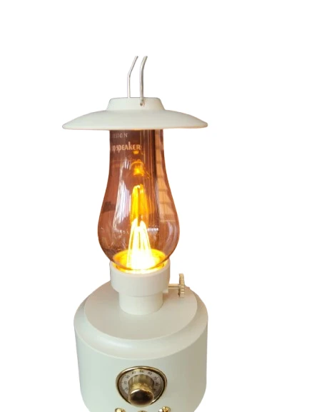 Şarjlı Masa Lambası Kamp Model - Bluetooth Hoparlörlü LED Lamba - Resim 3