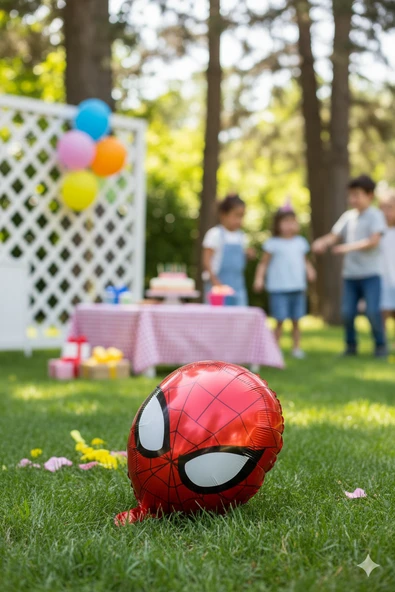 48x37 cm Spider Kafa Folyo Balon - Doğum Günü Parti Süsü ürün görseli 1