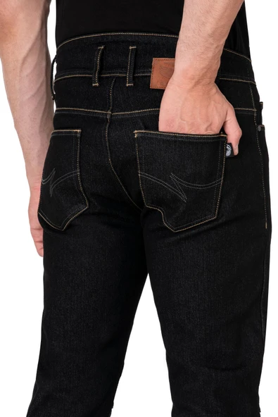 BJ CITY BIKER COLD KILLER BLACK PANTOLON - Resim 8
