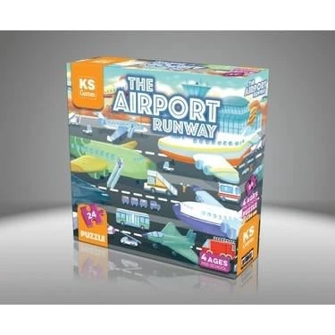 The Airport Runway Pre-School Puzzle - Okul Öncesi Eğitici Yapboz ürün görseli 1