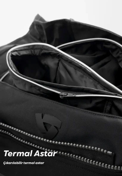 REVIT JACKET TRENCH GTX BLACK CEKET - Resim 5