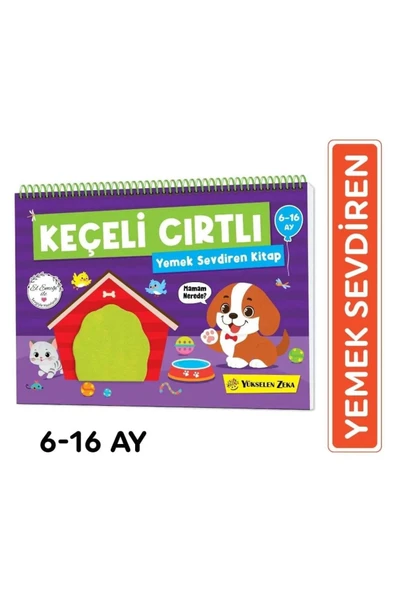 Yükselen Zeka Cırt Cırtlı Keçe Kitap 6-16 Ay Yemek Sevdiren Bebek Aktivite Kitabı ürün görseli 1