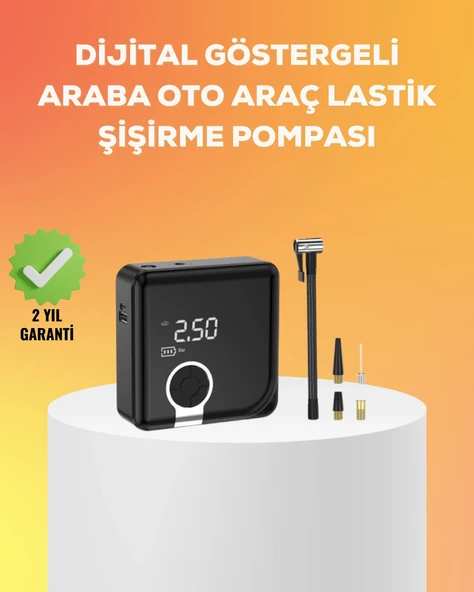 Çok Fonksiyonlu Akıllı Lastik Şişirme Cihazı ürün görseli 1