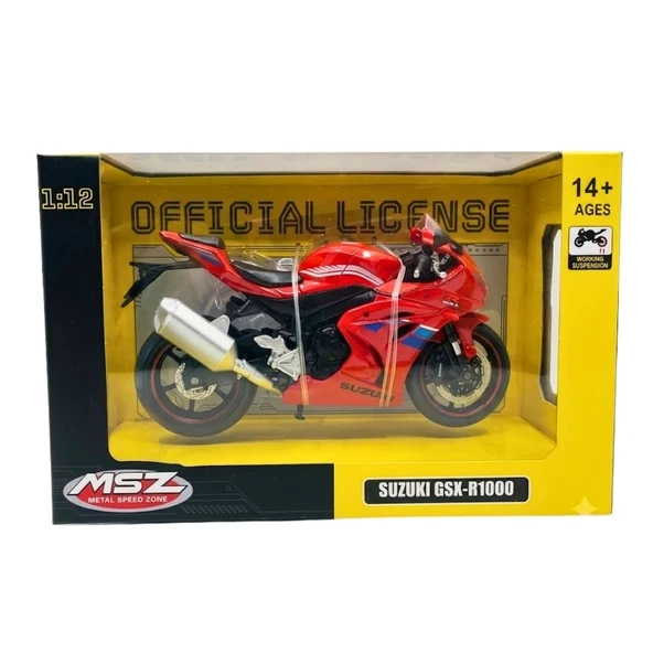 1/12 SUZUKİ GSX-R1000 Model Motosiklet ürün görseli 1