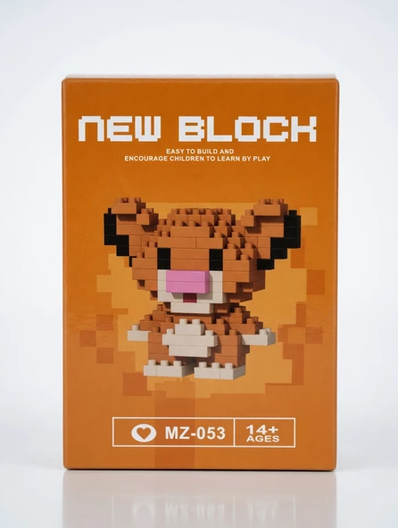Lego Bricks 3D Aslan Simba 5 cm Mini Yapım Seti Eğitici Oyuncak Model - Resim 5