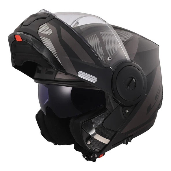 LS2 SCOPE 2 AXIS MATT BLACK TITANIUM - Resim 10
