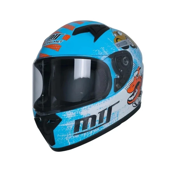MT 201 BLUE ÇOCUK KASK - Resim 2