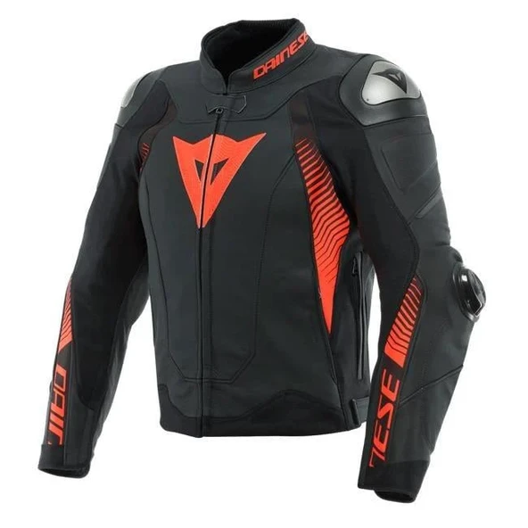 DAINESE SUPER SPEED 4 BLACK MAT FLUO RED CEKET ürün görseli 1