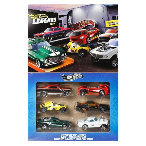 JBY78 Hot Wheels Efsane Temalı Çoklu Arabalar ürün görseli 1