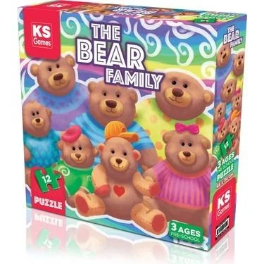 The Bear Family Pre-School Puzzle - Okul Öncesi Eğitici Yapboz ürün görseli 1