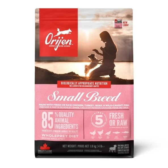 Orijen Small Breed Küçük Irk Tahılsız Yavru ve Yetişkin Köpek Maması 1,8kg ürün görseli 1