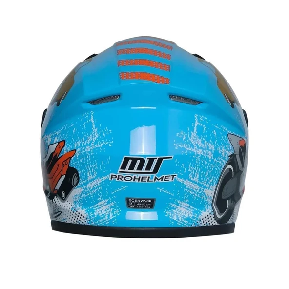MT 201 BLUE ÇOCUK KASK - Resim 4