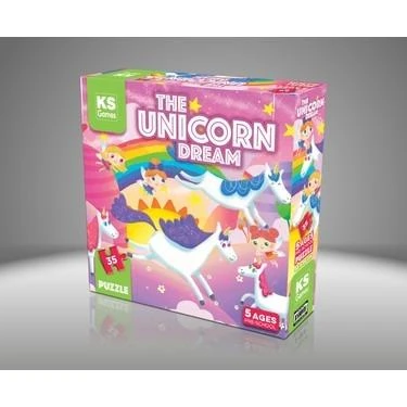 The Unicorn Dream Pre-School Puzzle - Okul Öncesi Eğitici Yapboz ürün görseli 1