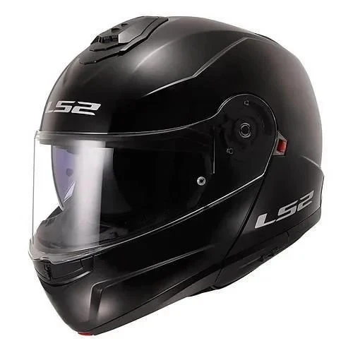 LS2 STROBE 2 PARLAK SİYAH KASK ürün görseli 1