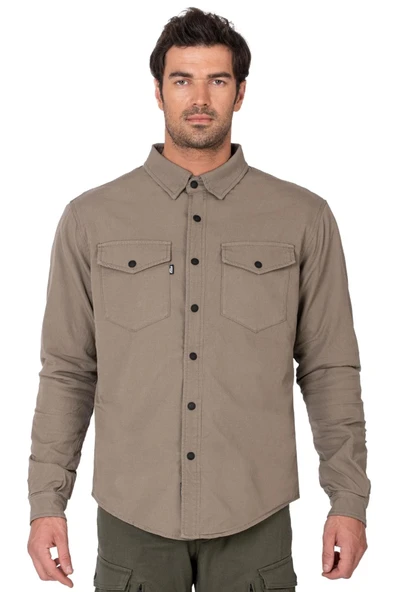 BJ EAGLE BEIGE KORUMALI MOTOSİKLET GÖMLEĞİ ürün görseli 1