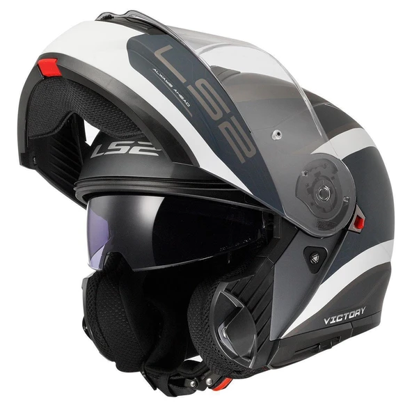 LS2 STROBE 2 VICTORY MAT GRİ BLUE - Resim 4
