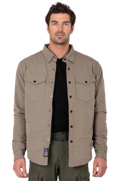 BJ EAGLE BEIGE KORUMALI MOTOSİKLET GÖMLEĞİ - Resim 7