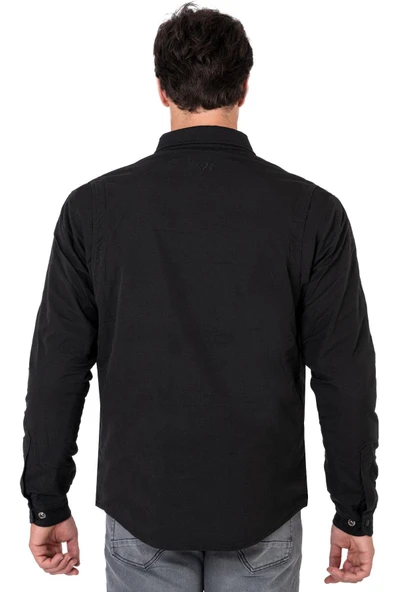 BJ EAGLE BLACK KORUMALI MOTOSİKLET GÖMLEĞİ - Resim 2