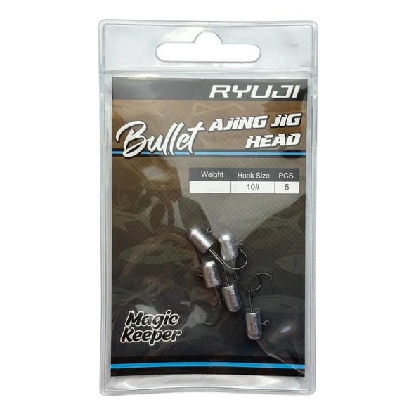 Ryuji Bullet Ajing Jig Head 2 gr No:10 5 Pcs - Resim 3