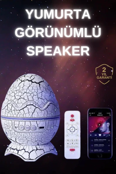 Dinozor Speaker Renk Değiştirme Projeksiyon Modu Bluetooth Hoparlör Gece Lambası ürün görseli 1