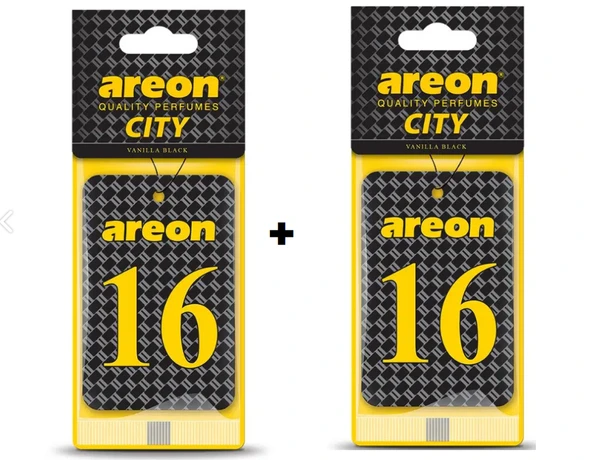 Areon City Vanilla Black 16 Oto Araç Kokusu (2li ) ürün görseli 1