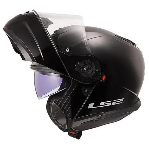 LS2 STROBE 2 PARLAK SİYAH KASK - Resim 4