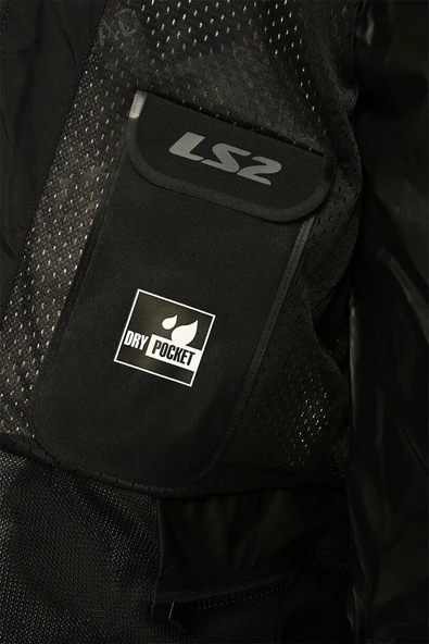 LS2 RIVA MAN JACKET BLACK RED CEKET - Resim 7