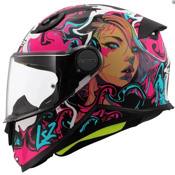LS2 KID CYBERG MAT MOR ÇOCUK KASK ürün görseli 1