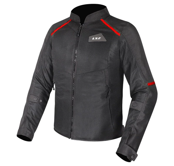 LS2 BREEZE MONT SİYAH-KIRMIZI ürün görseli 1