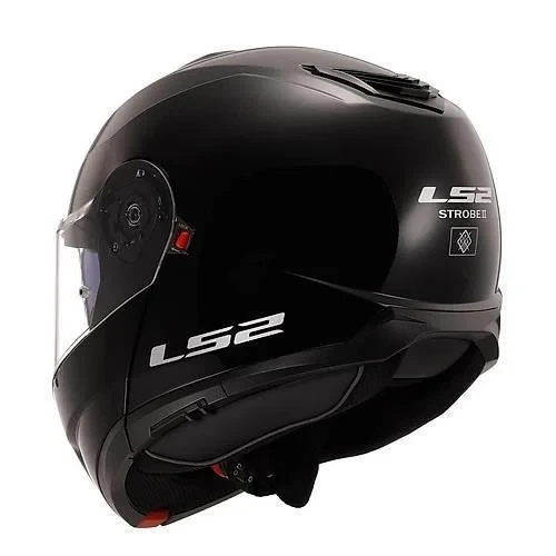 LS2 STROBE 2 PARLAK SİYAH KASK - Resim 2