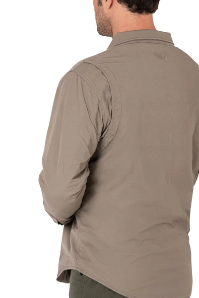 BJ EAGLE BEIGE KORUMALI MOTOSİKLET GÖMLEĞİ - Resim 4