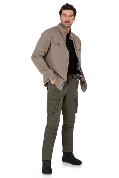 BJ EAGLE BEIGE KORUMALI MOTOSİKLET GÖMLEĞİ - Resim 6