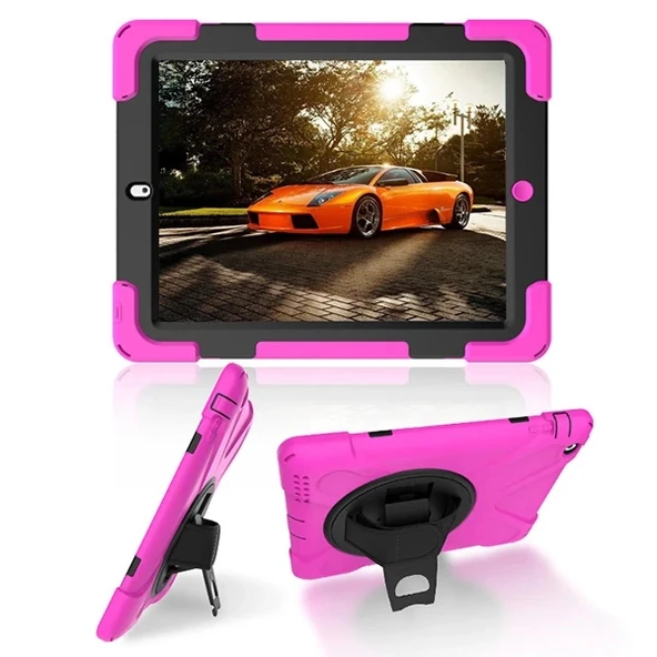 Nevamel İPad 2/İPad 3/İPad 4/Shockproof 3 Katmanlı Standlı Zırh Kılıf-(5775) ürün görseli 1