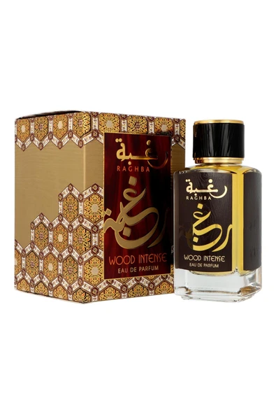 Lattafa Raghba Wood Intense EDP 100 ML Erkek Parfümü ürün görseli 1