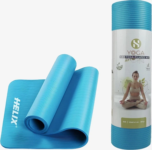 Helix Nbr 10 mm Yoga Matı - Turkuaz ürün görseli 1