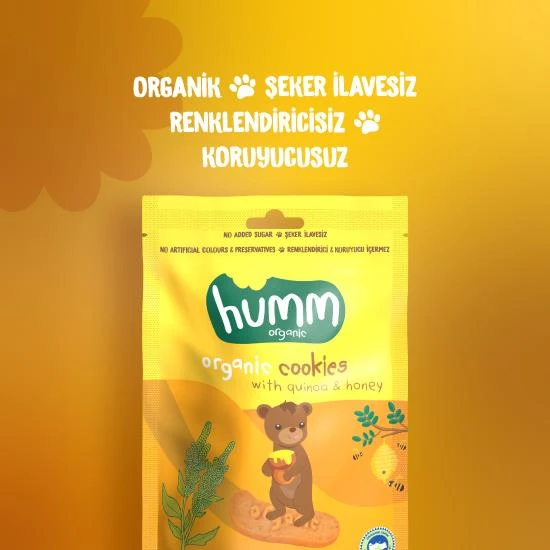 Organik Ballı ve Kinoalı Kurabiye 55 Gr ürün görseli 1