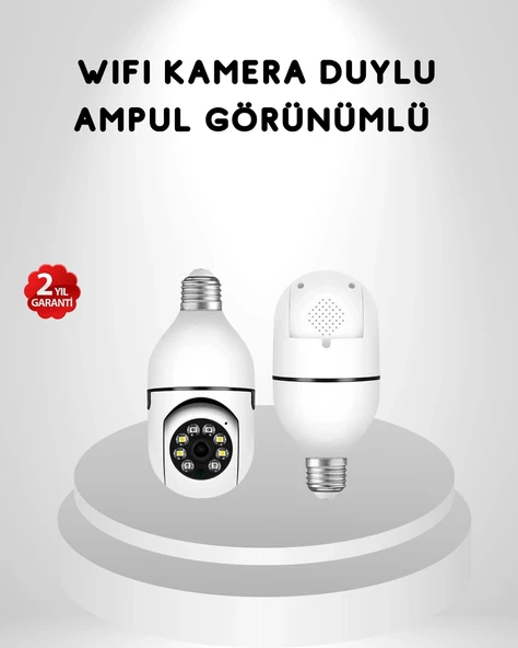 Akıllı Duylu 360° Güvenlik Kamerası – PTZ Özellikli, Uzaktan Kontrollü Akıllı Kamera ürün görseli 1
