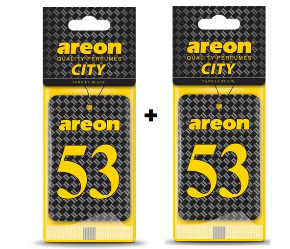 Areon City Vanilla Black 53 Oto Araç Kokusu (2li ) ürün görseli 1